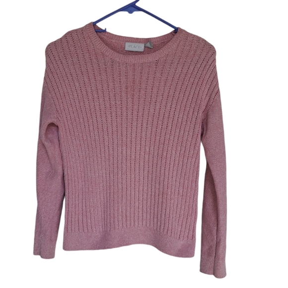 Place Other - ⛄️Girl's Ribbed Pink Pull-over Sweater